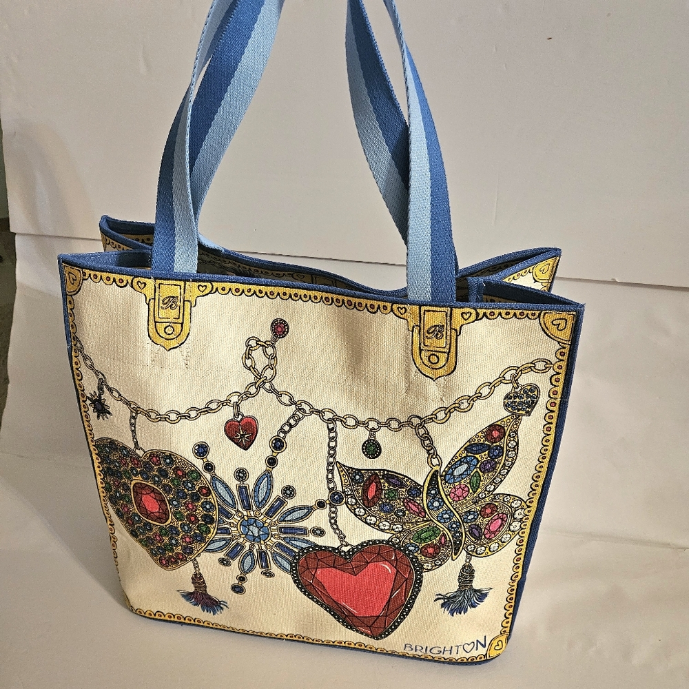 Brighton Glittering Love Canvas Tote - Picture 5 of 8